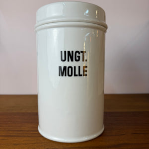 Apothekerdose Ungt. Molle weiß Porzellan - 1000 ml