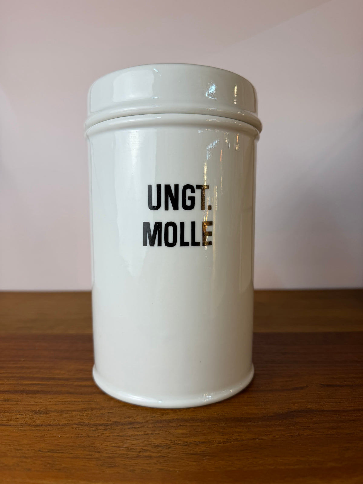 Apothekerdose Ungt. Molle weiß Porzellan - 1000 ml