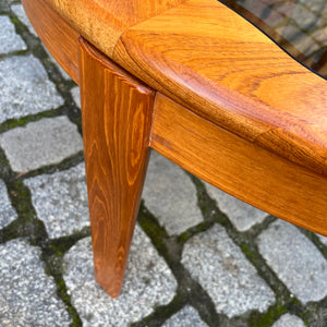Couchtisch Teak Rauchglas