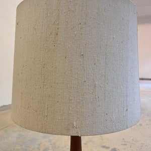 Tischlampe Teak & Rohseide von DOMUS