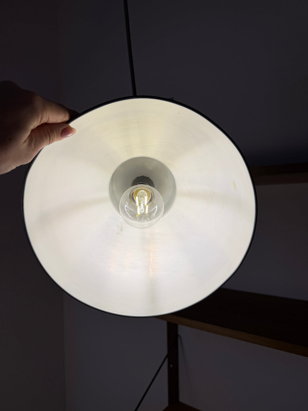 Bunkerlampe oliv aus Dänemark