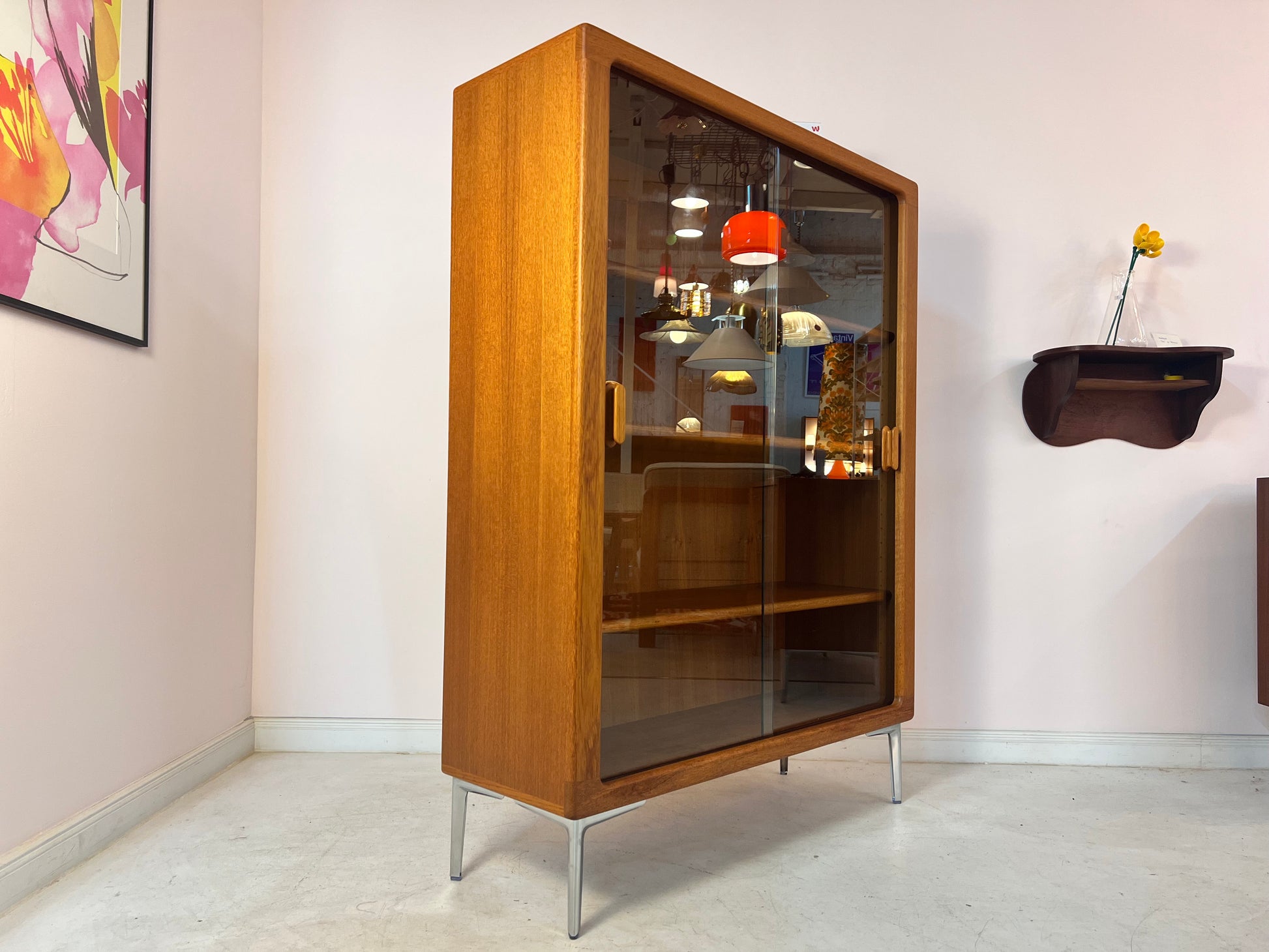 Vitrinenschrank Teak von Silkeborg Møbelfabrik
