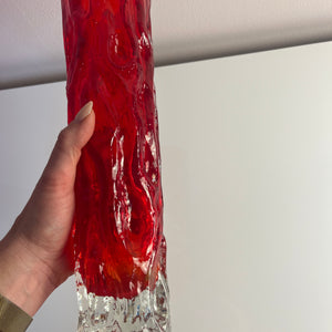 Set: 2 Vasen rot von Kurt Wokan für Ingrid Glas