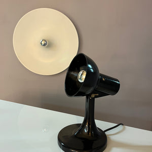 Tischlampe schwarz Bakelit von PGH