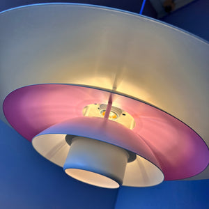 Lamellenlampe weiß lila von Formlight