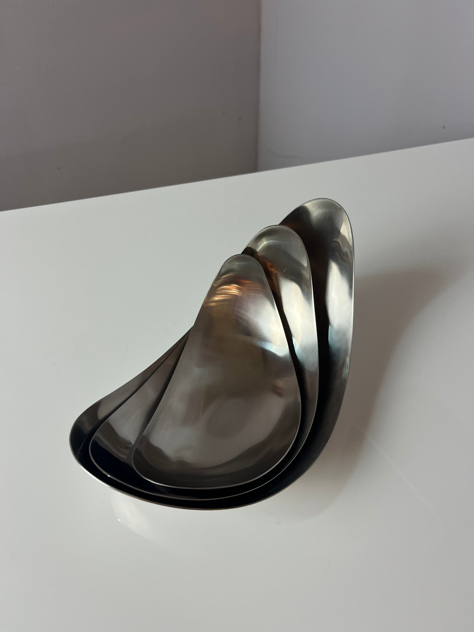 Set: Servierschalen Leaf von Helle Damkjær für Georg Jensen