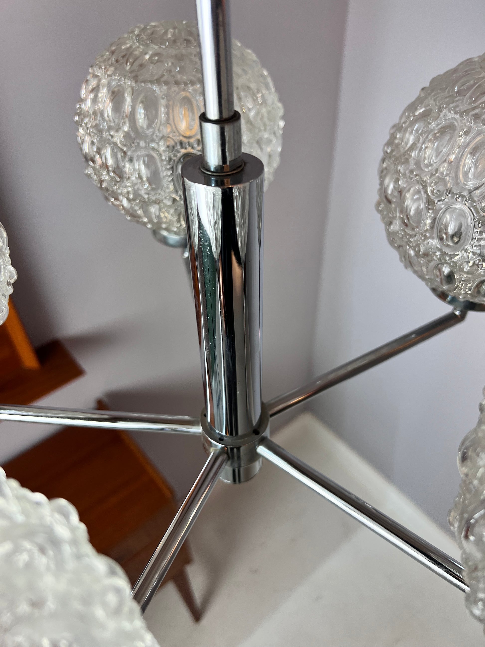 Kronleuchter Sputnik Chrom