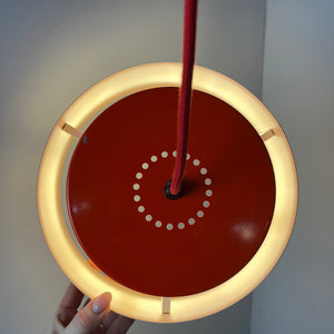 Lamellenlampe Juno rot von Jo Hammerborg für Fog & Mørup