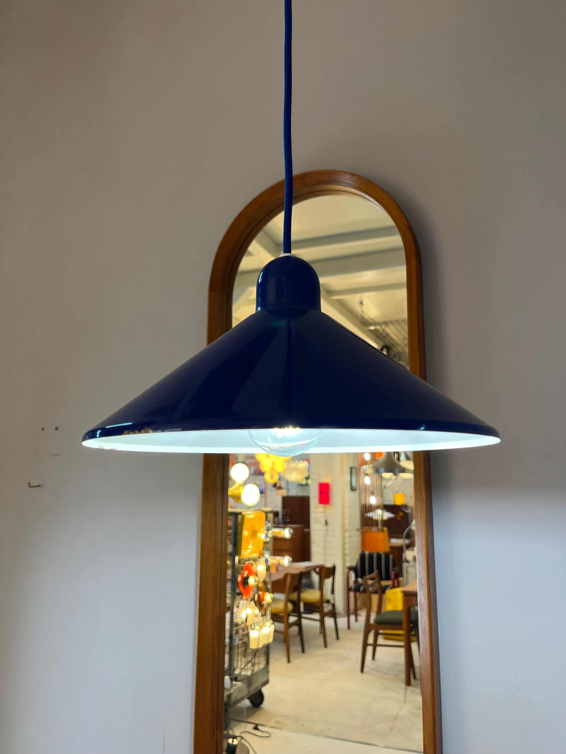 Metalllampe blau aus Dänemark