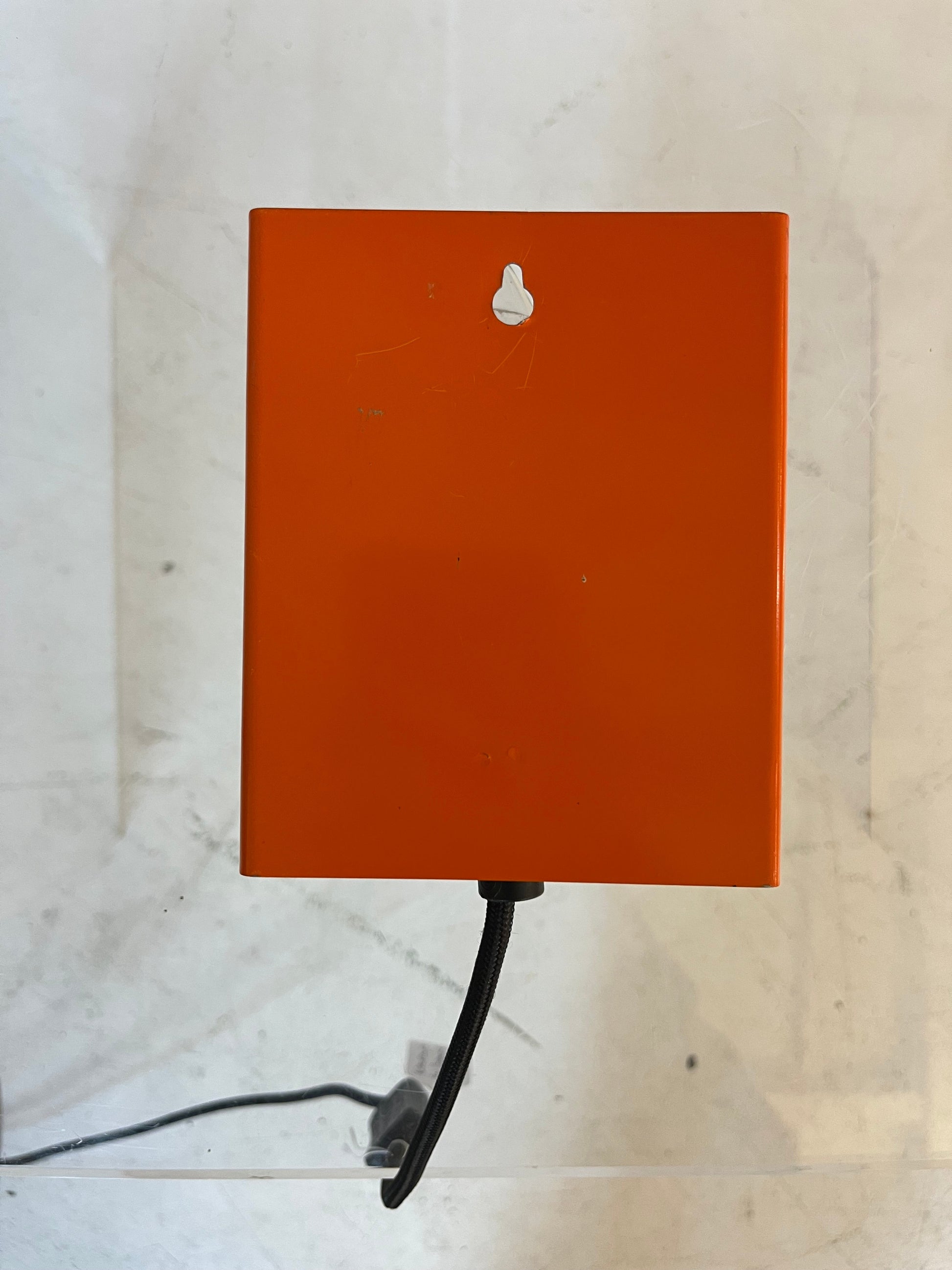 Wandlampe orange Glas