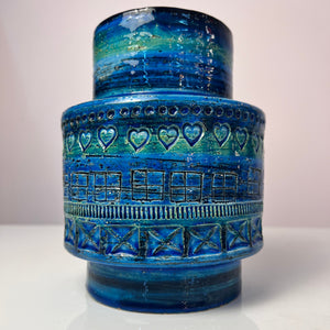 Vase Serie Rimini Blu von Aldo Londi für Bitossi