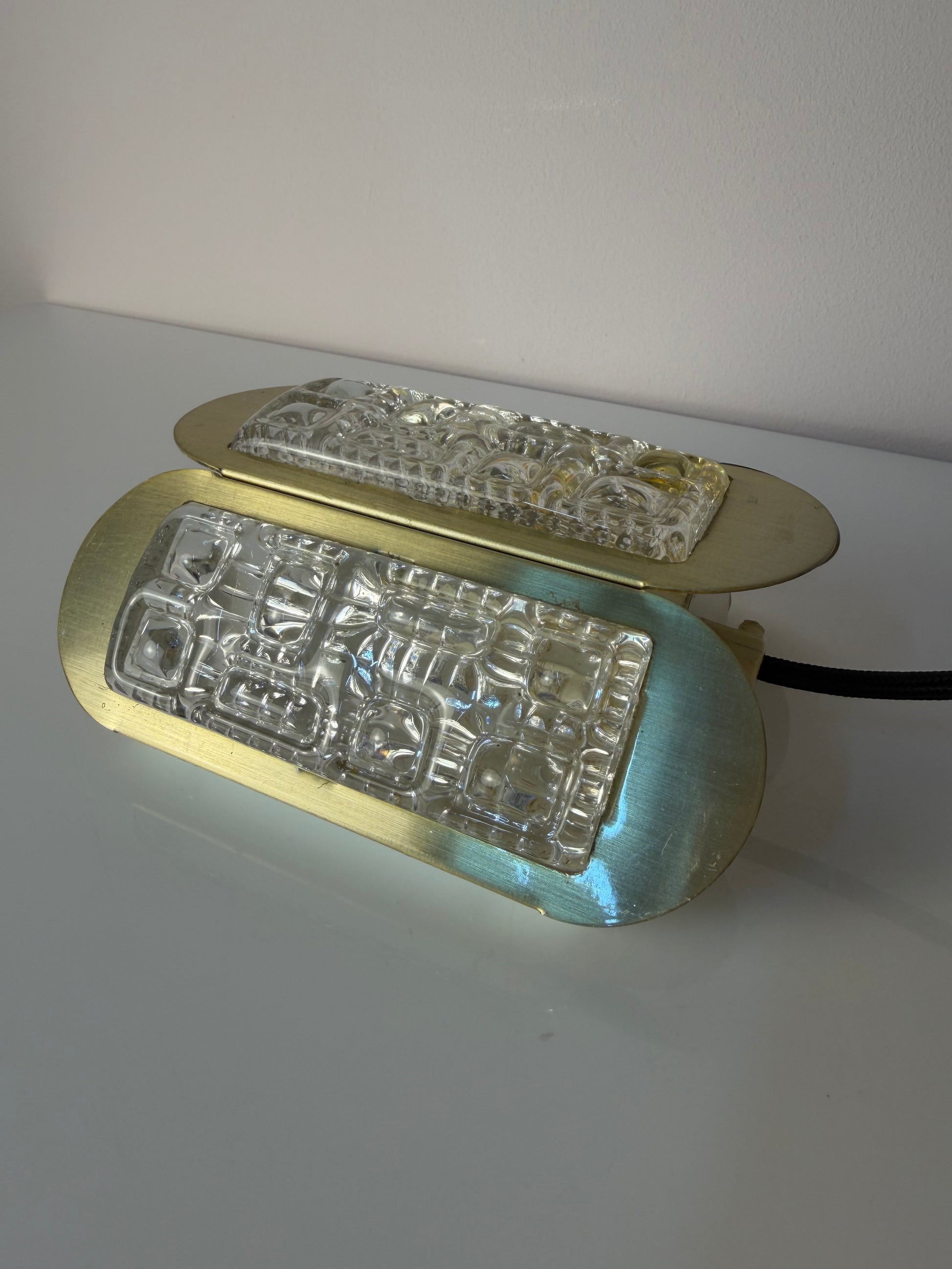 Wandlampe gold Glas von Vitrika