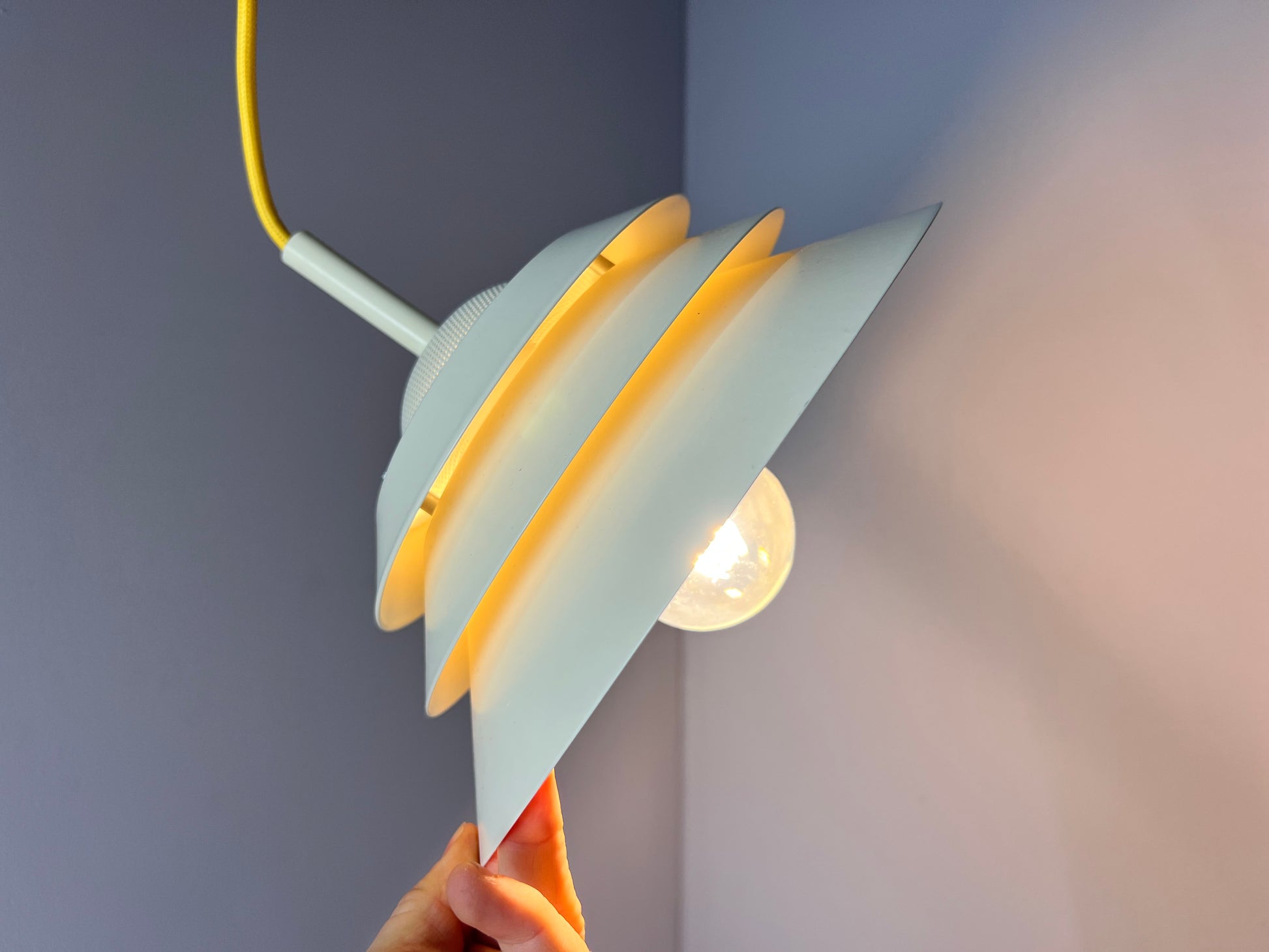 Lamellenlampe Modell Limino weiß von Design Light