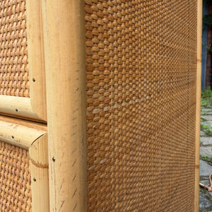 Kommode Rattan Bambus mit Messinggriffen von Dal Vera