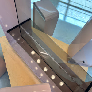 Set: Spiegelschrank rosa von Duscholux