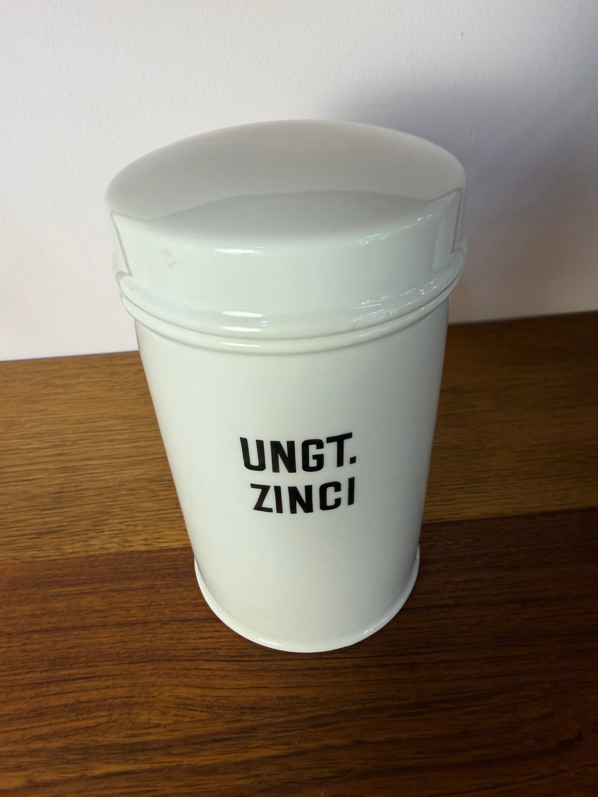 Apothekerdose Ungt. Zinci weiß Porzellan - 1000 ml