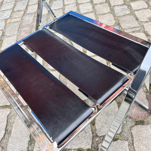 Klappstuhl Vono Echtleder Chrom von Interlübke