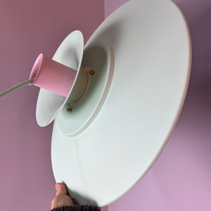 Lamellenlampe neu lackiert mint rosa