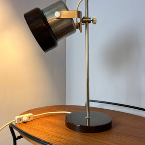 Tischlampe braun 70er