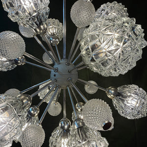 Sputnik Kronleuchter von Elektrofém ISZ