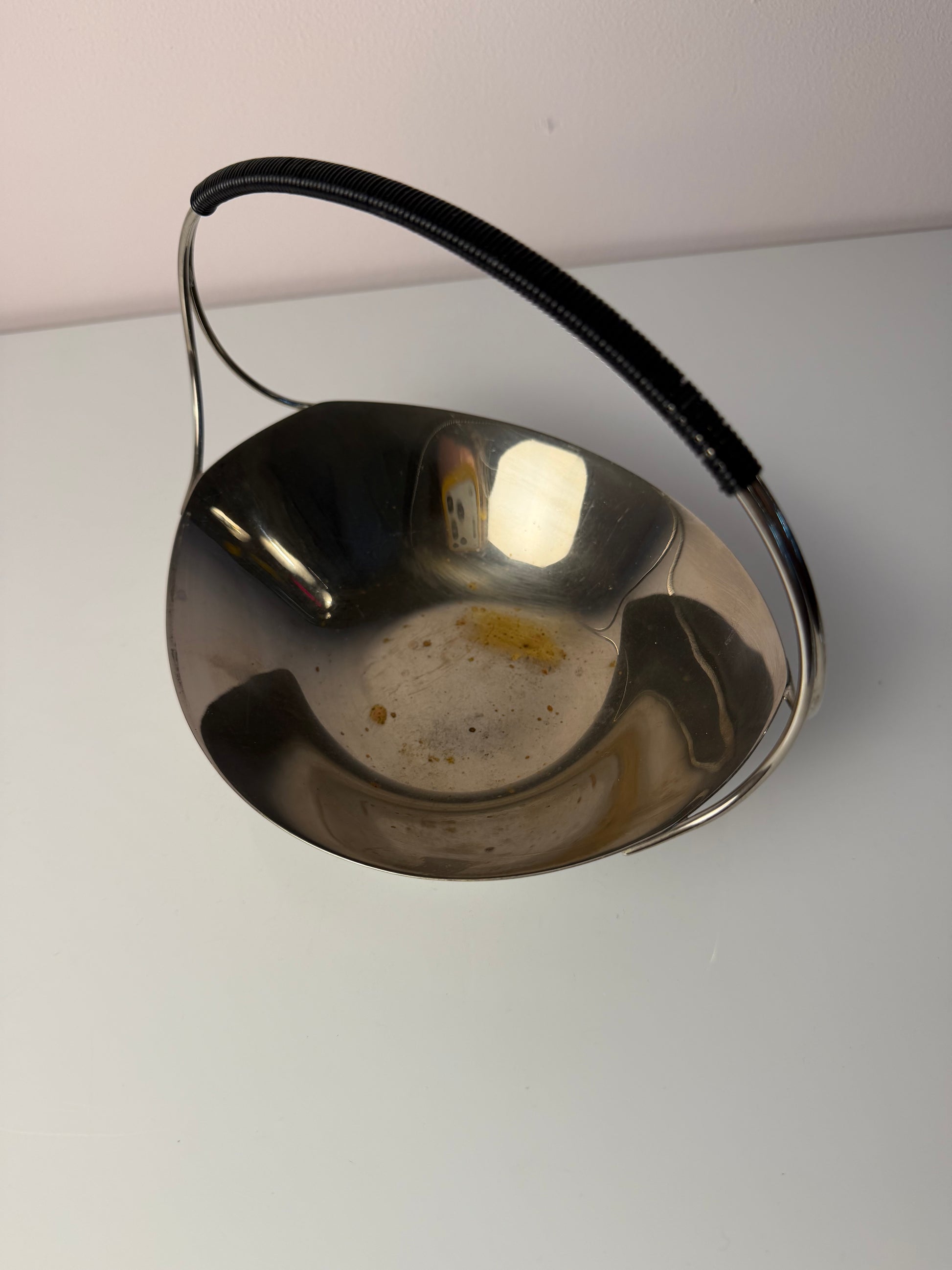 Schale versilbert mit Henkel aus Dänemark