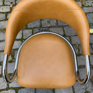Drehstuhl Chrom Leder von Olymp