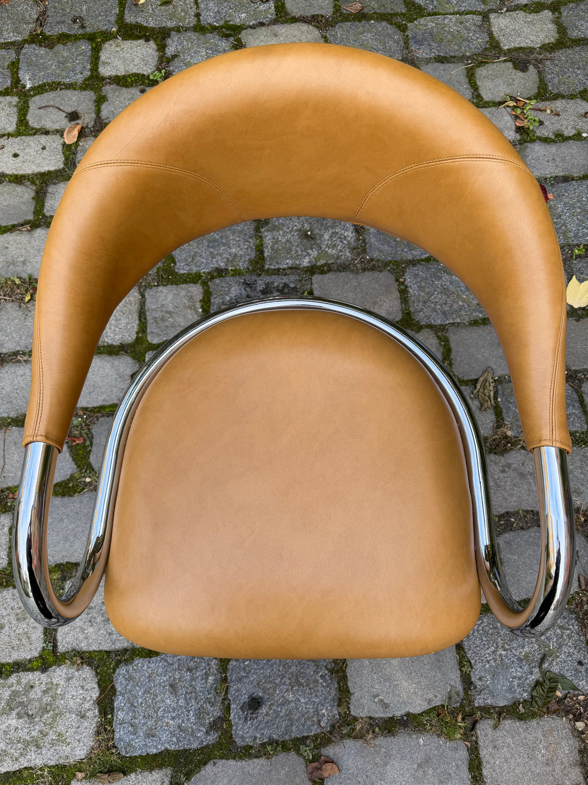 Drehstuhl Chrom Leder von Olymp