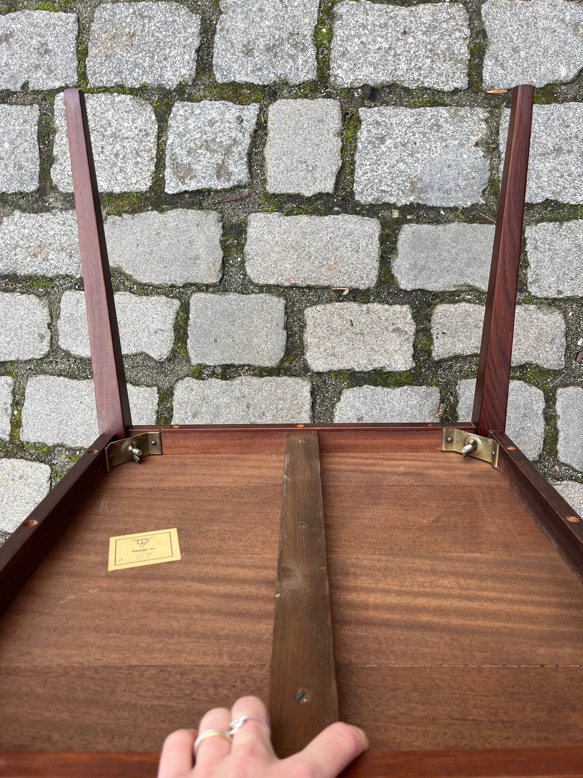 Beistelltisch Fliesen Palisander aus Dänemark von Kvalitet, Form & Funktion