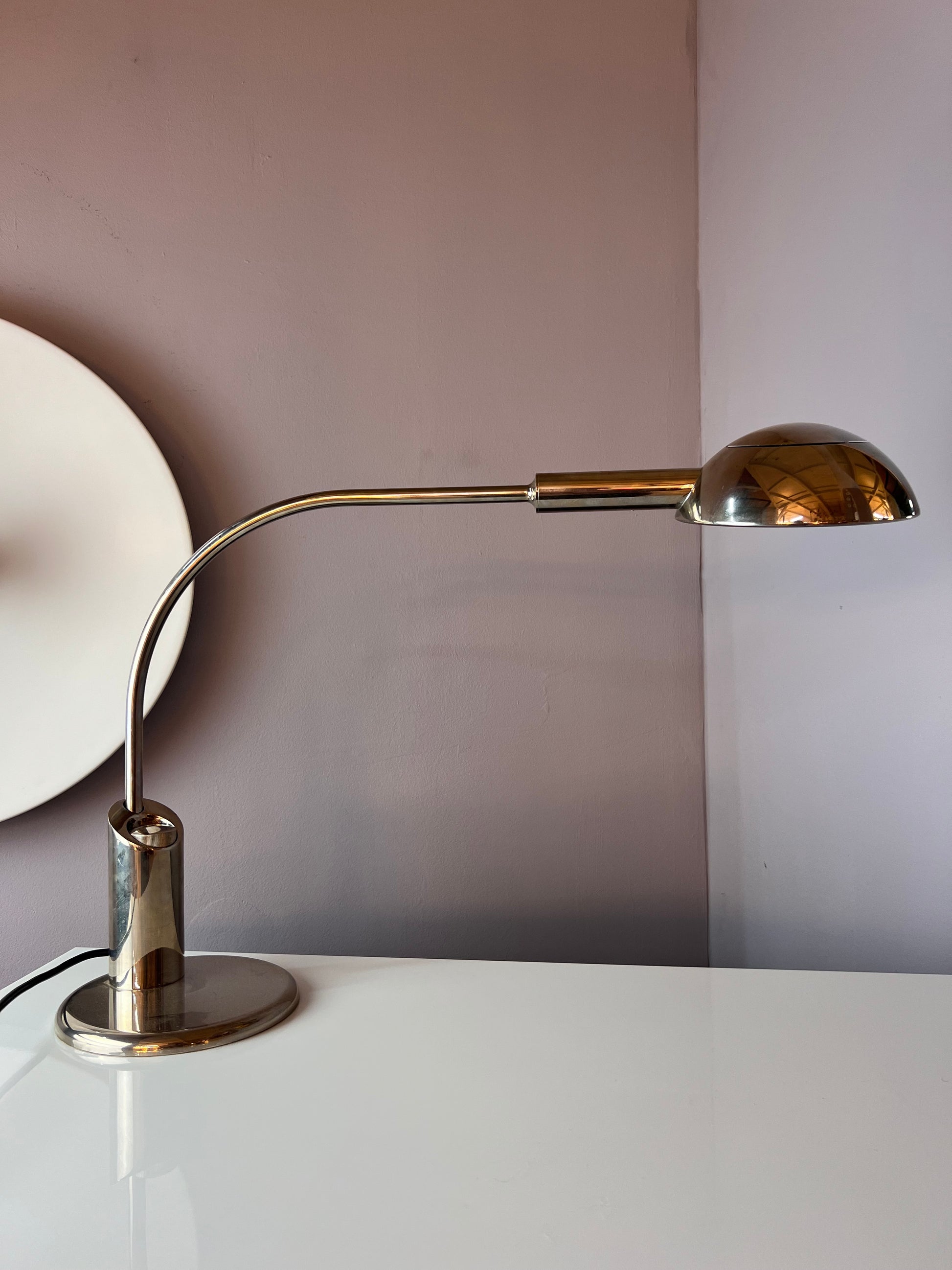Schreibtischlampe BEA DS silber vernickelt von Florian Schulz Design