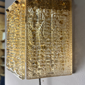 Wandlampe von Orrefors aus Schweden