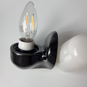 Wandlampe Model 6067 schwarz von Wilhelm Wagenfeld für Lindner