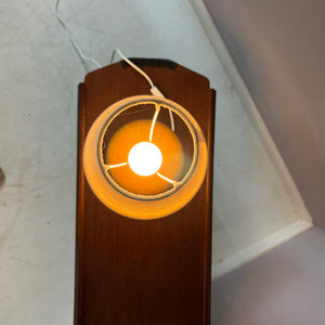 Kugeltischlampe Keramik mit Naturfaser Schirm