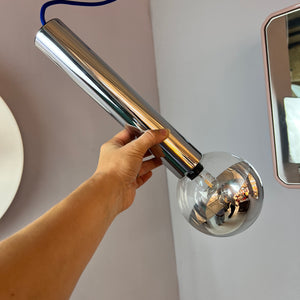 Hängelampe Big Globe Chrom 39 cm von Motoko Ishii für STAFF
