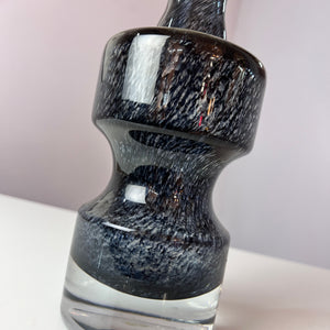 Vase grau von Bo Borgström für Åseda Glasbruk