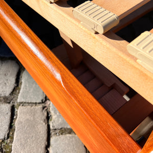 Gästebett Massivholz Teak 100x200 mit Matratze