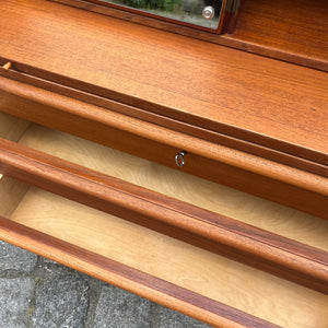 Sekretär Teak mit Spiegel aus Dänemark