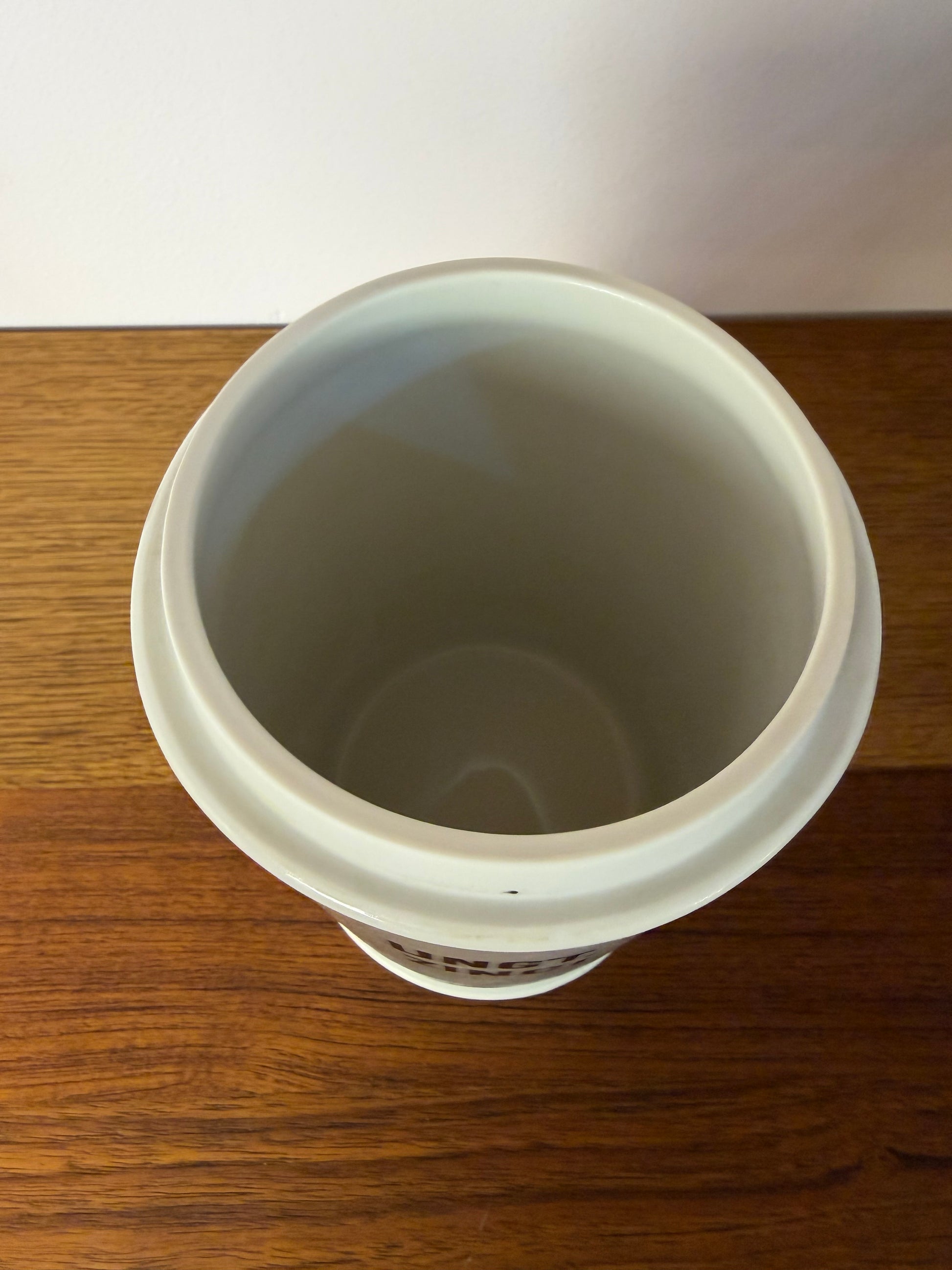 Apothekerdose Ungt. Zinci weiß Porzellan - 1000 ml