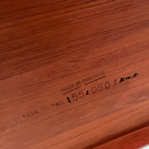 Ovaler Couchtisch Teak von Niels Bach