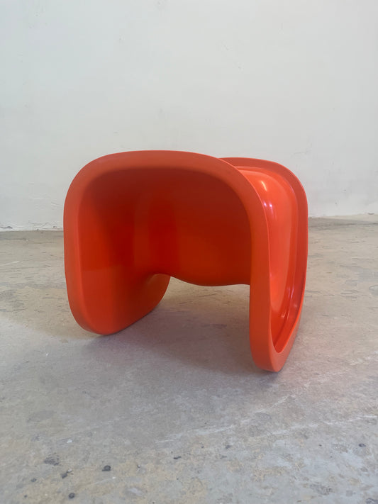 Multifunktionaler Kinderstuhl orange von Johannes Foersom & Peter Hiort Lorenzen für Cado