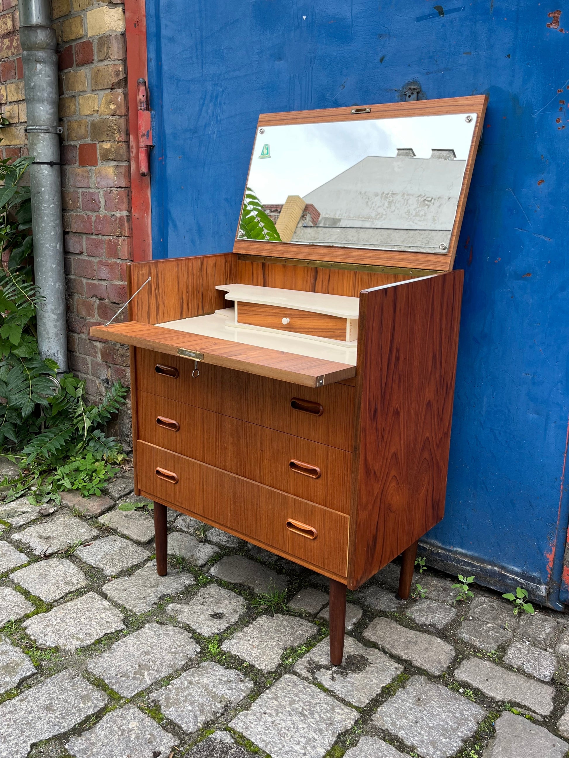 Schminkkommode mit Spiegel Teak von AG Spejl