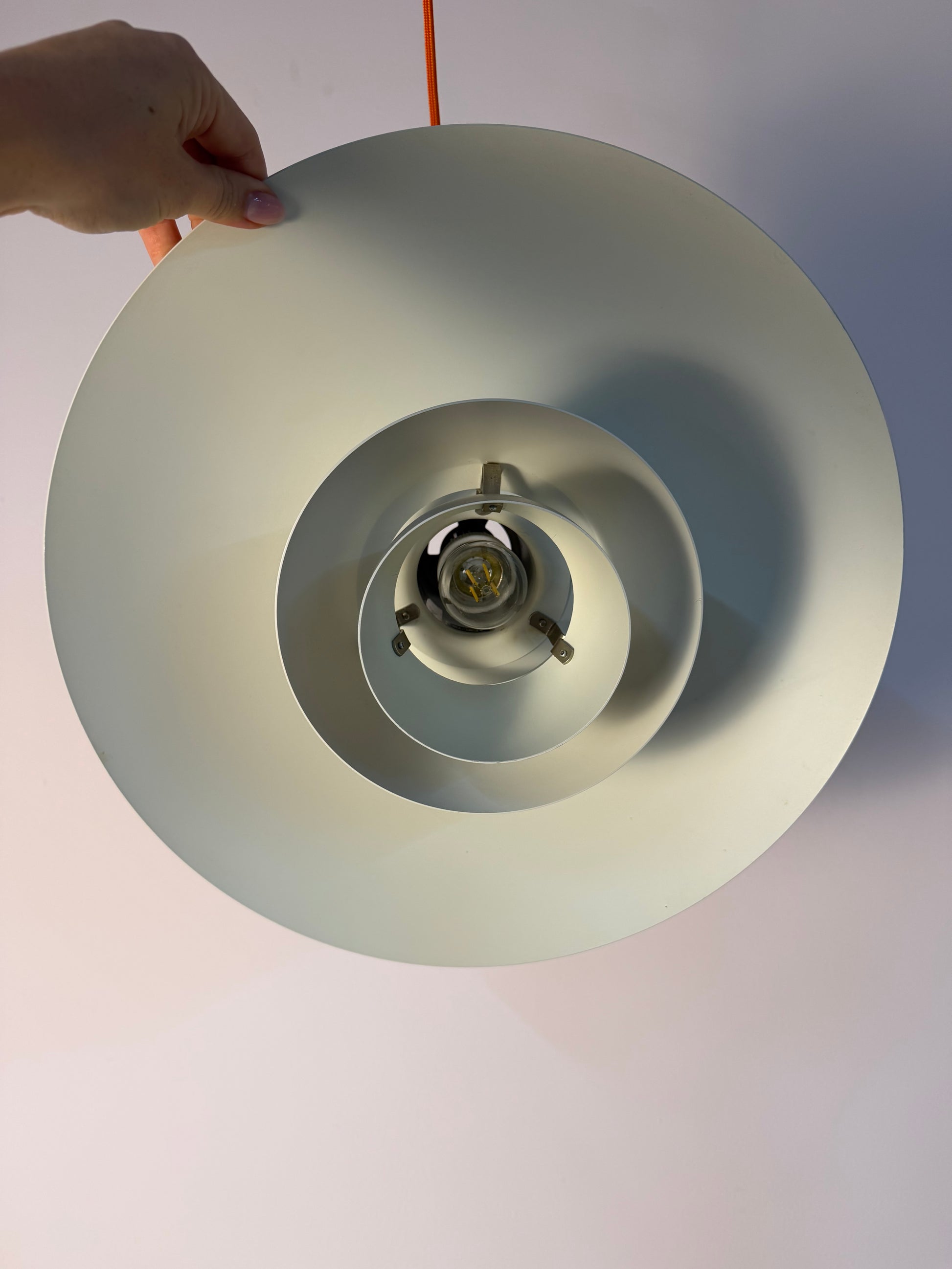 Lamellenlampe PH4/3 silber gebürstet von Poul Henningsen für Louis Poulsen