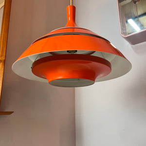 Hängelampe orange von Hans-Agne Jakobsson für Lyfa