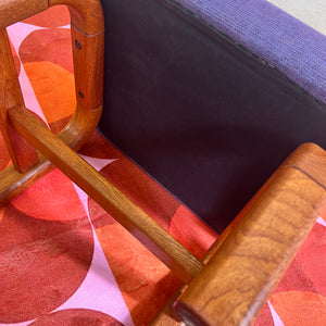 Hocker lila Teak von Preben Schou