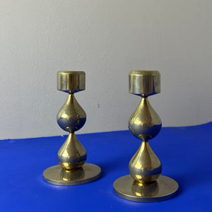 Kerzenständer vergoldet von Hugo Asmussen für Asmussen Design