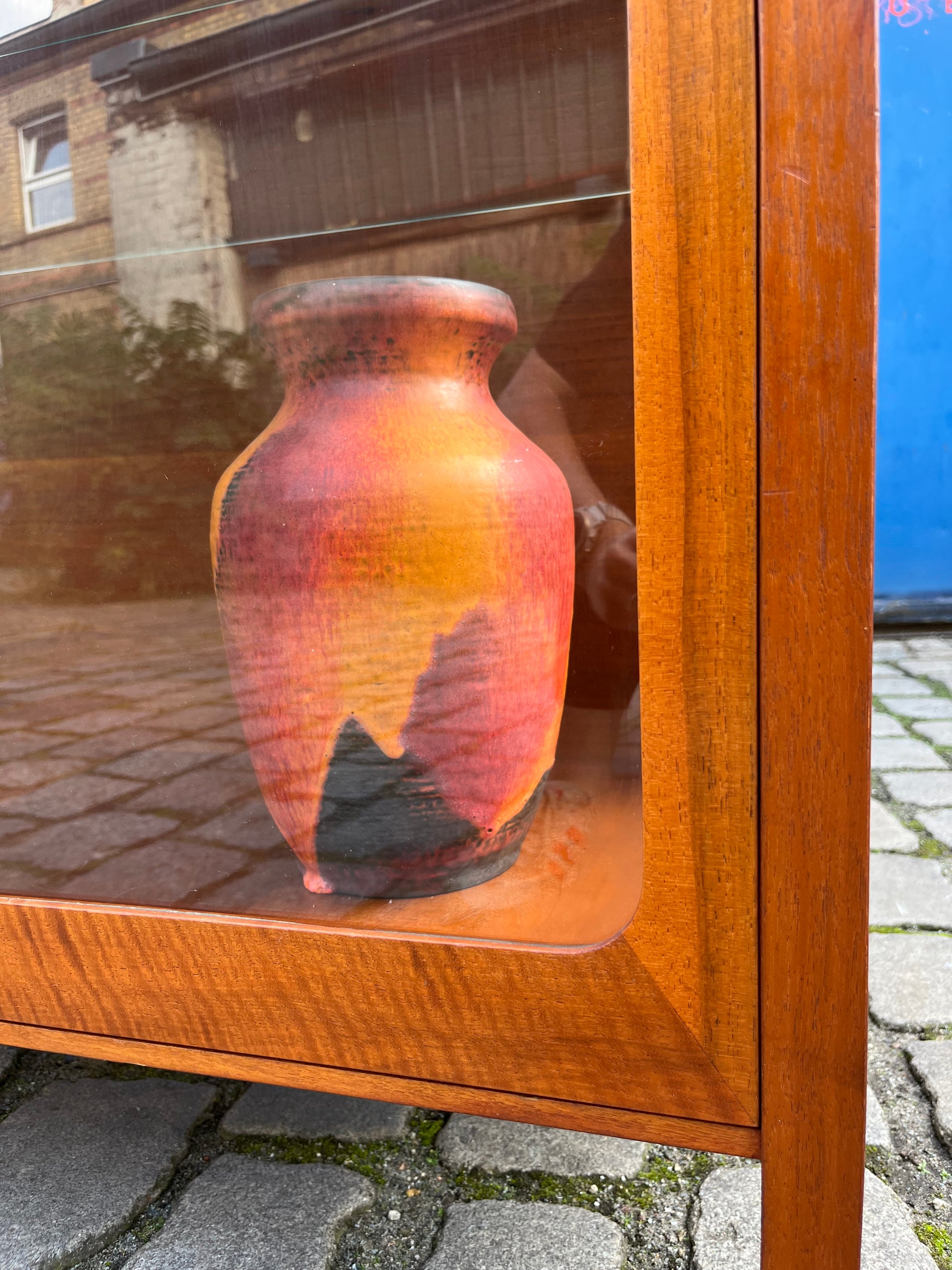 Vitrine Teak Glas von Hans Eichenberger für Röthlisberger