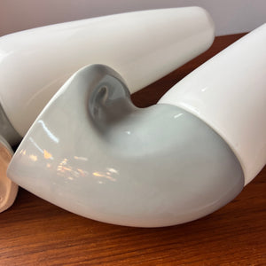Set: 2x Wandlampe Modell 6035 hellgrau von Sigvard Bernadotte für Ifö
