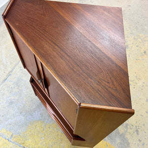 Eckschrank Teak mit Minibar aus Dänemark