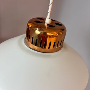 Hängelampe Opal & Kupfer Dänemark