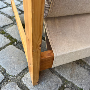 Sessel beige grau Safari Style