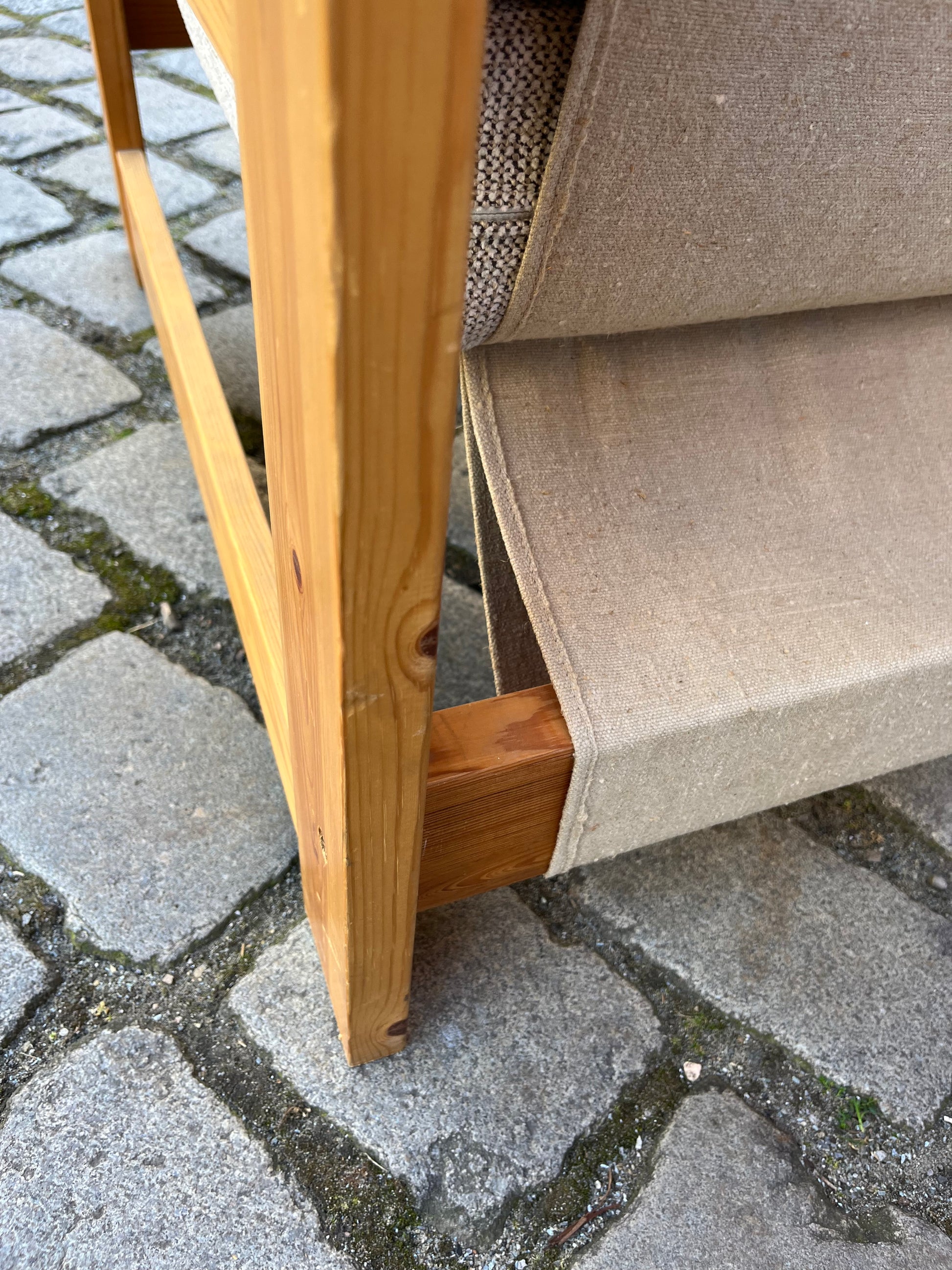 Sessel beige grau Safari Style